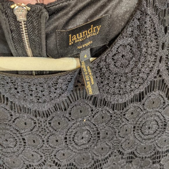 Laundry by Shelli Segal Black Lace Shift Dress - 4 - Picture 8 of 9